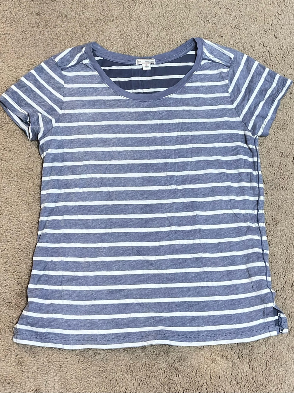 Gap Striped Short-Sleeve Tee in Blue and White Women’s SIZE XS